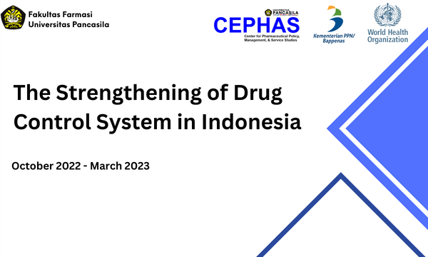 The Strengthening of Drug Control System in Indonesia
